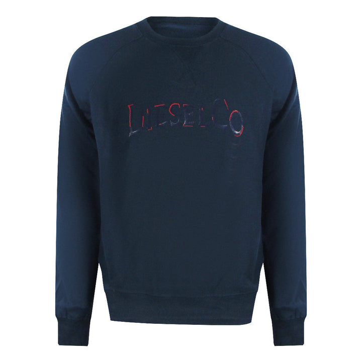 Diesel S Raglan Waf 81E Total Eclipse Sweaters Mens
