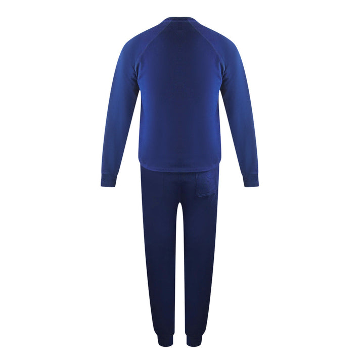 Aquascutum Aa_Ow04_St002 Oldchool Crewneck Navy St002 11 Navy Blue Creckneck And Track Pants Set Male - Style Centre Wholesale