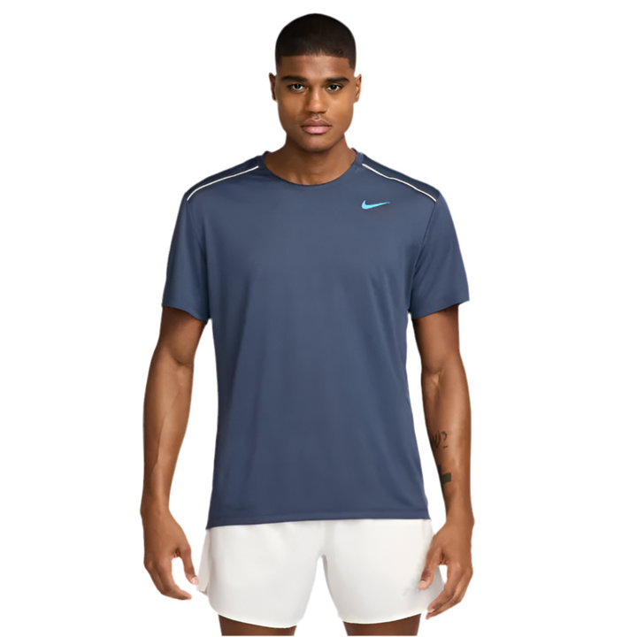 Nike Miler Graphic Running Top Blue