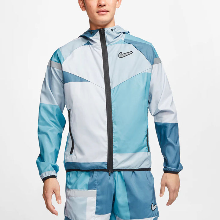 Nike Windrunner Wild Run Patchwork Jacket Thunderstorm Blue