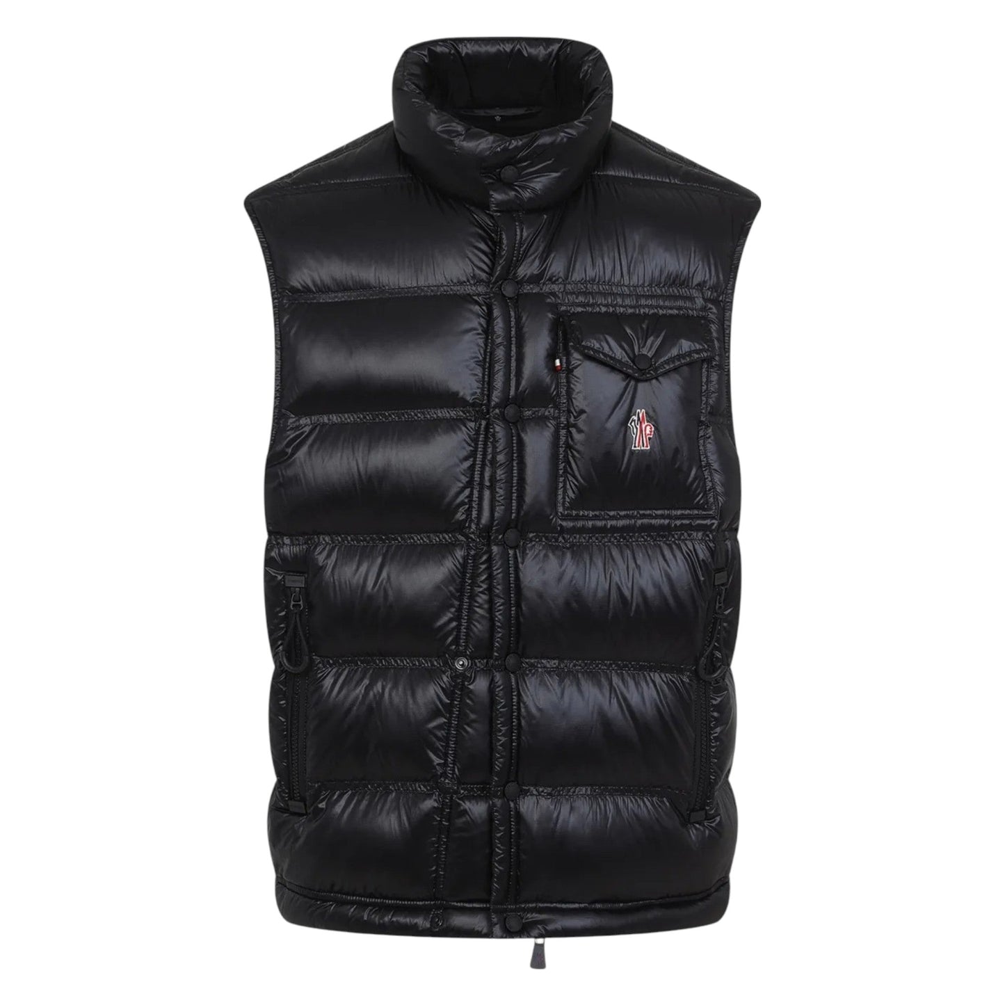 Moncler Grenoble Embroidered Logo Black Gilet