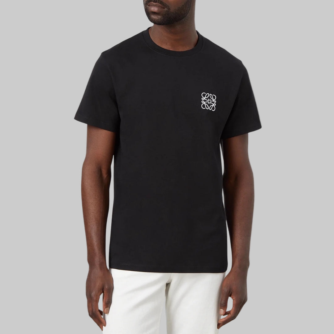 Loewe Anagram Cotton Jersey Black T-Shirt