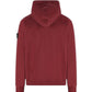 Stone Island Dark Burgundy Brushed Organic Cotton Fleece Hoodie