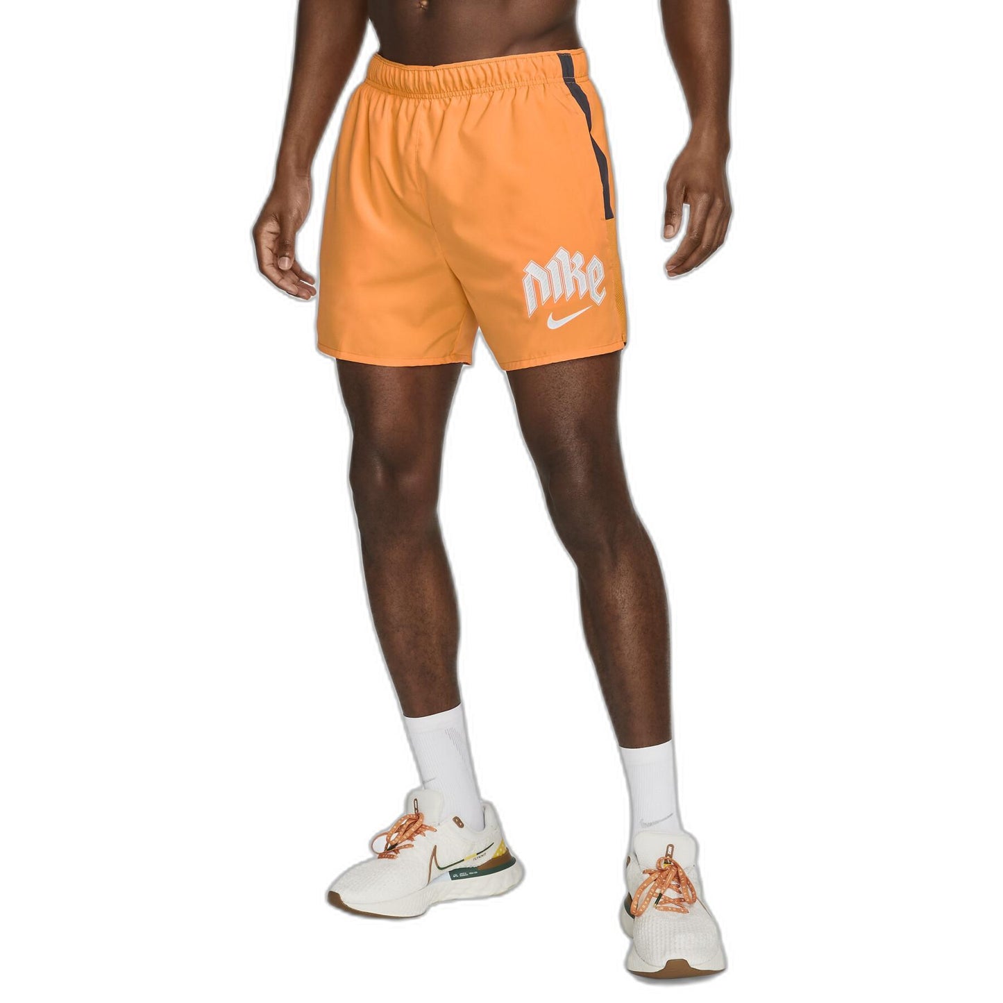Nike Dri-Fit 5" Challenger Run Division Shorts Orange