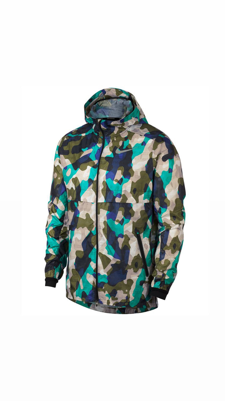 Nike Shield Ghost Camo Jacket Green Blue (NWOT)