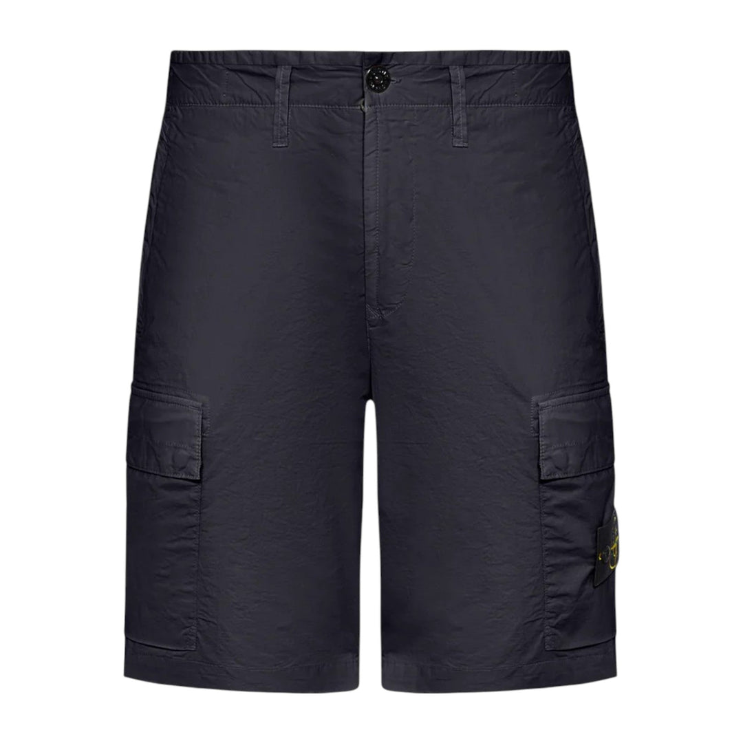 Stone Island Bermuda Cargo Navy Slim Shorts