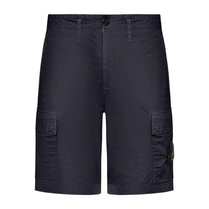 Stone Island Bermuda Cargo Navy Slim Shorts