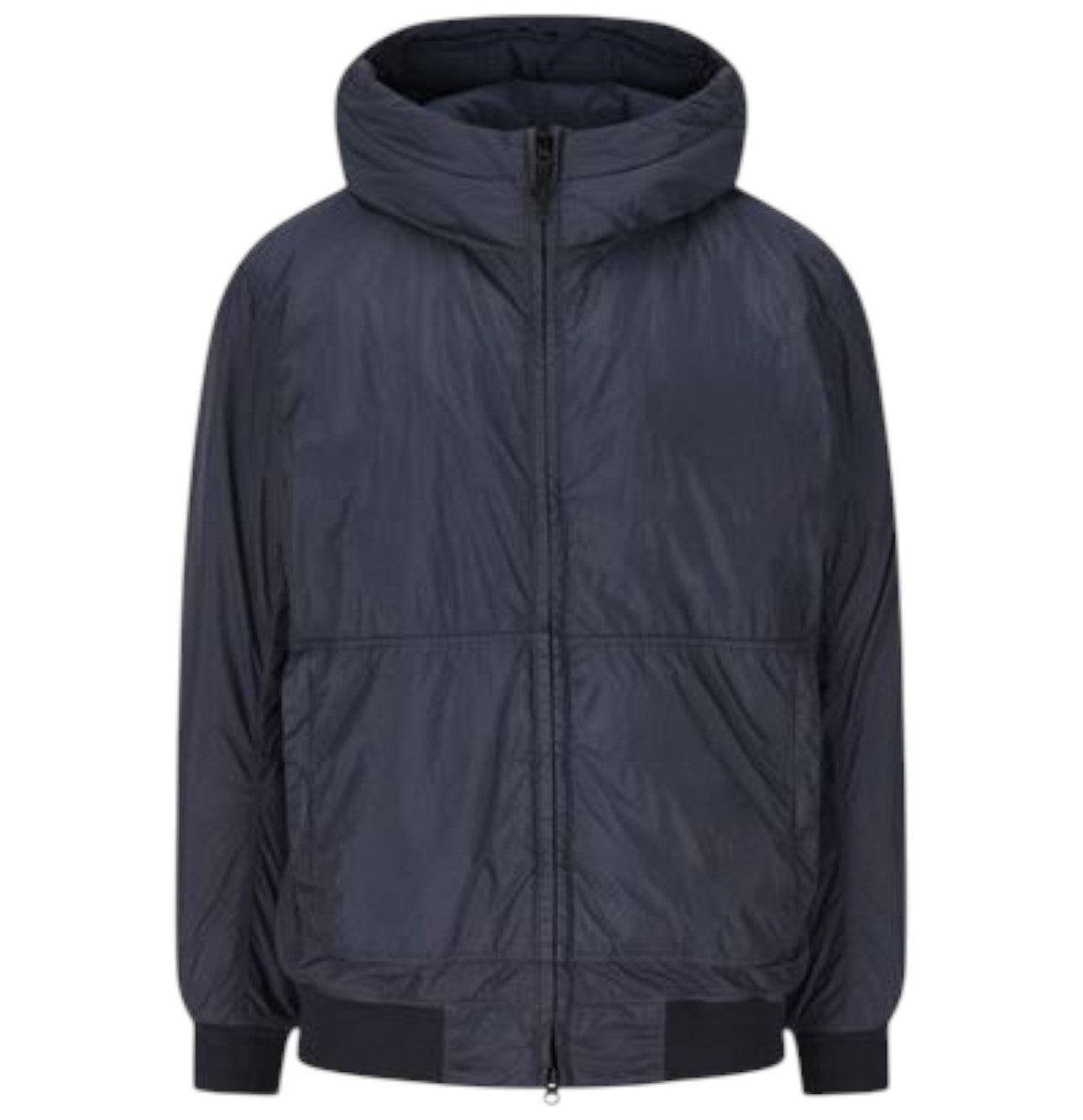 Stone Island Crinkle Reps NY Hooded Padded Navy Jacket