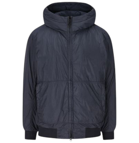 Stone Island Crinkle Reps NY Hooded Padded Navy Jacket