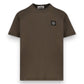 Stone Island, Slim - Fit Military Green T-Shirt with Compass Patch - True Labels