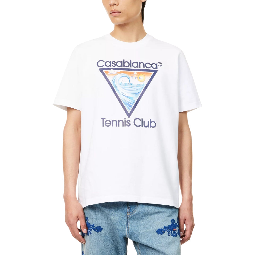 Casablanca White T Shirt Mens – TREADZ.