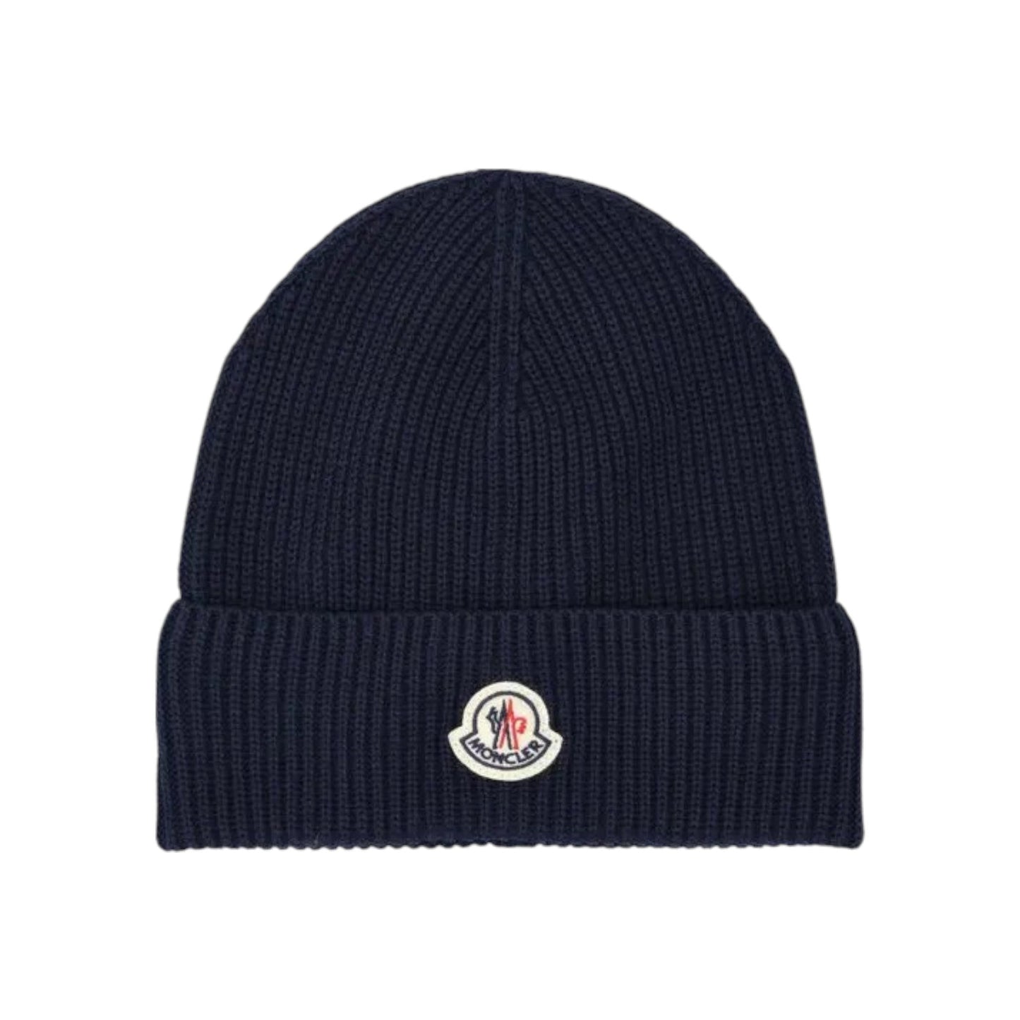 Moncler Navy Wool Beanie