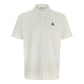 Moncler Cotton Piquet White Polo Shirt
