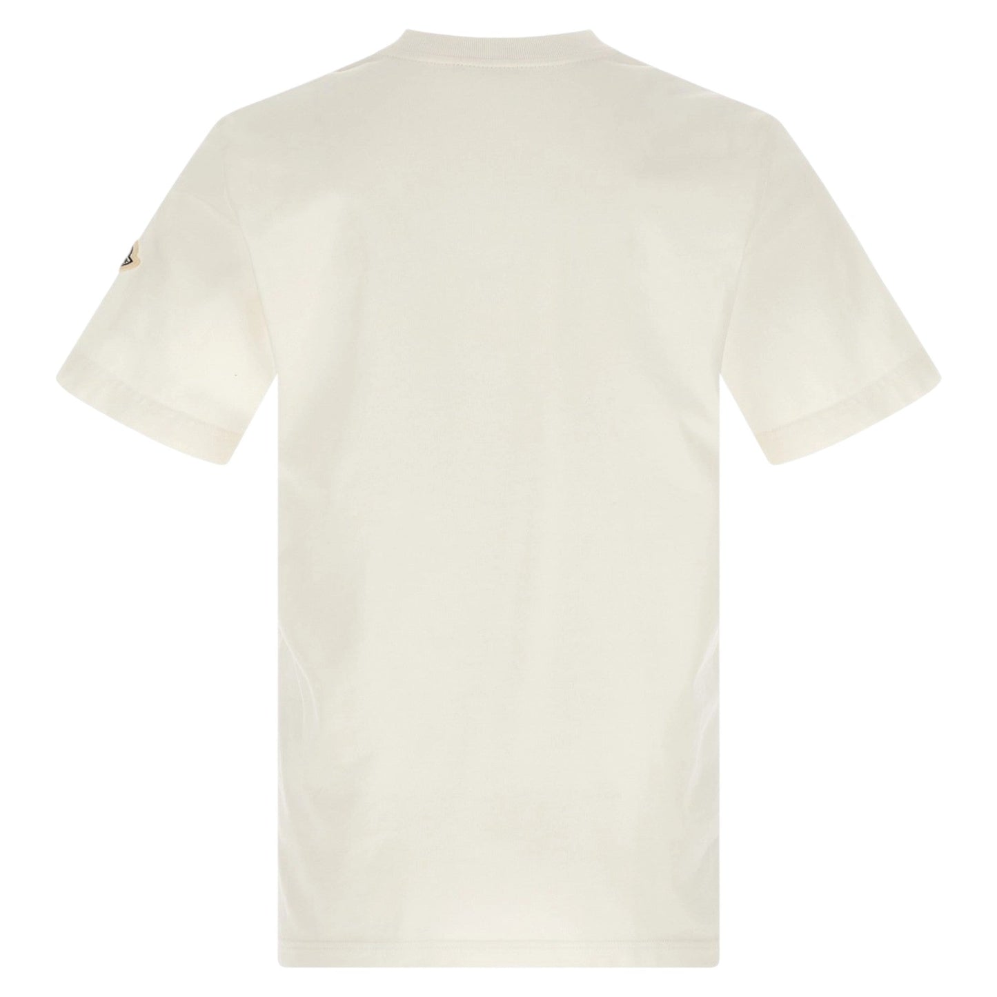 Moncler Flocked Felt Logo White T-shirt