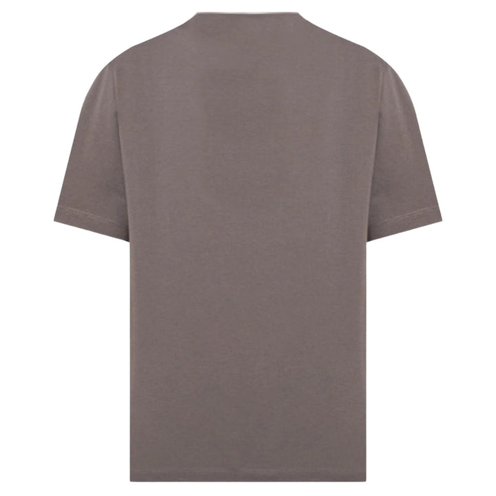 Off-White Paint Mirror Logo Slim Fit Grey T-Shirt XS