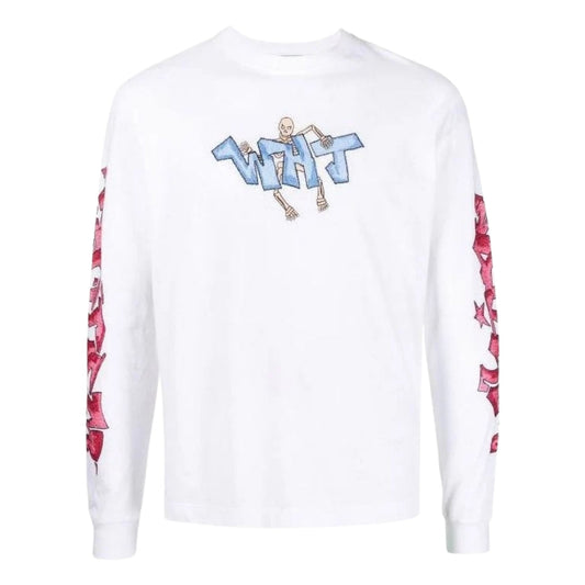 Off-White Graff Wht Pupp Skate Long Sleeve Tee White XS