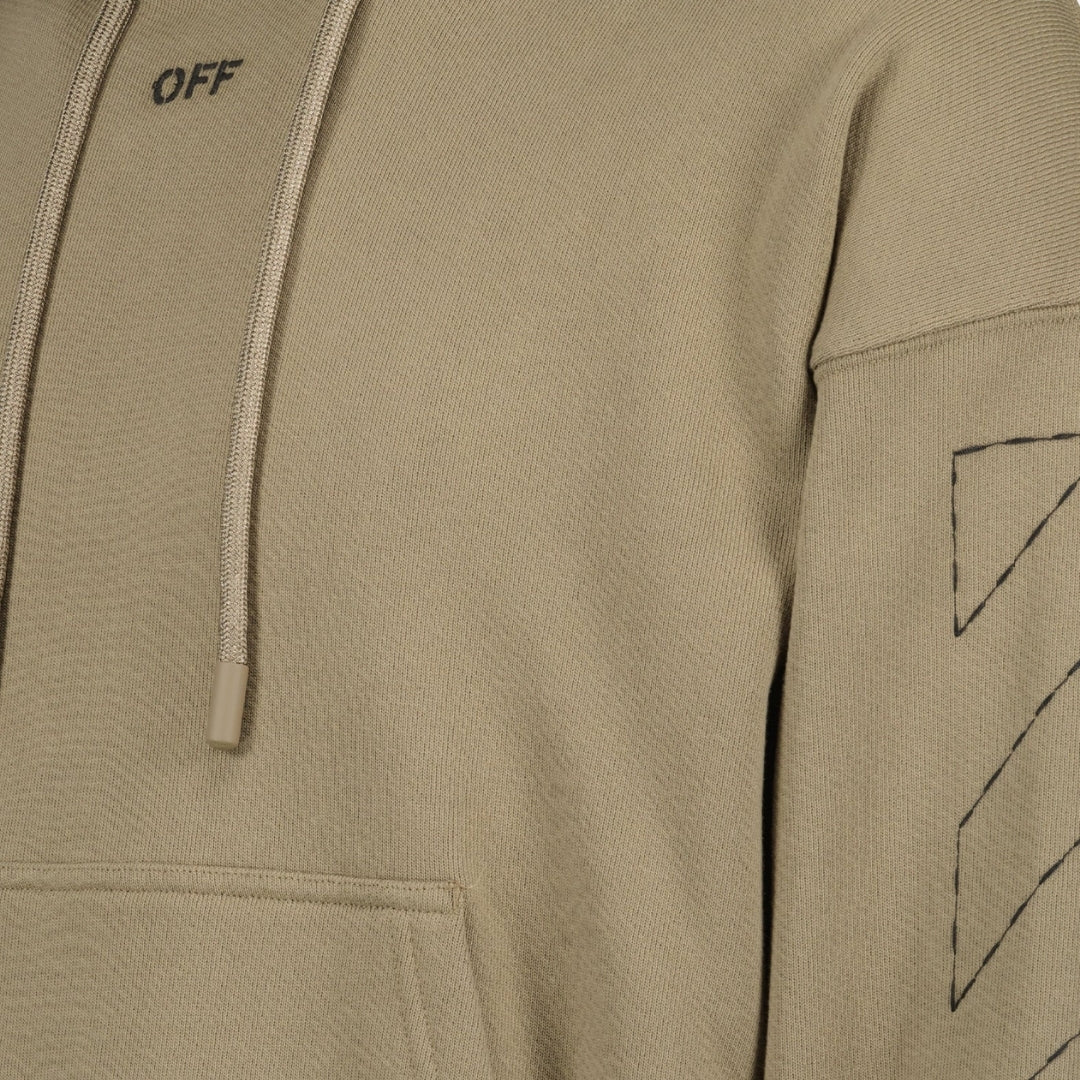 Off-White Off Stitch Skate Hoodie Beige XS