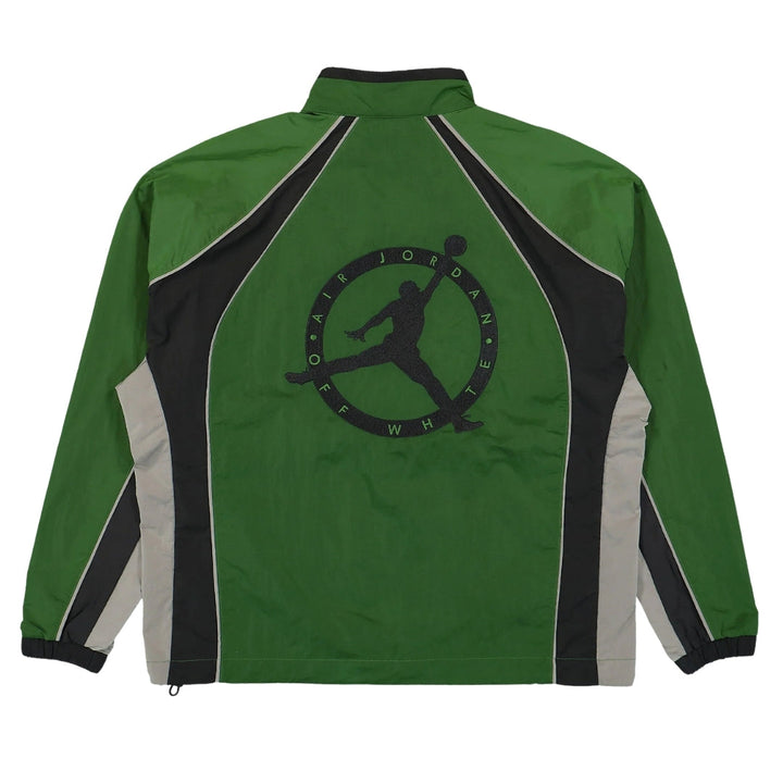 Off-White X Nike Jordan Logo Green Track Jacket S