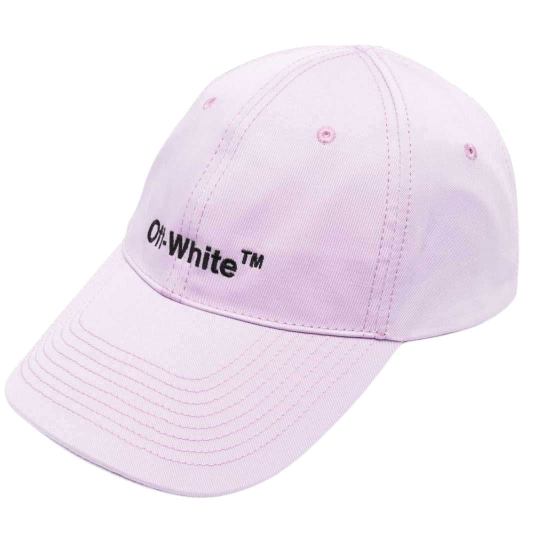 Off White Helvetica Logo Baseball Cap Purple Hat - Style Centre Wholesale