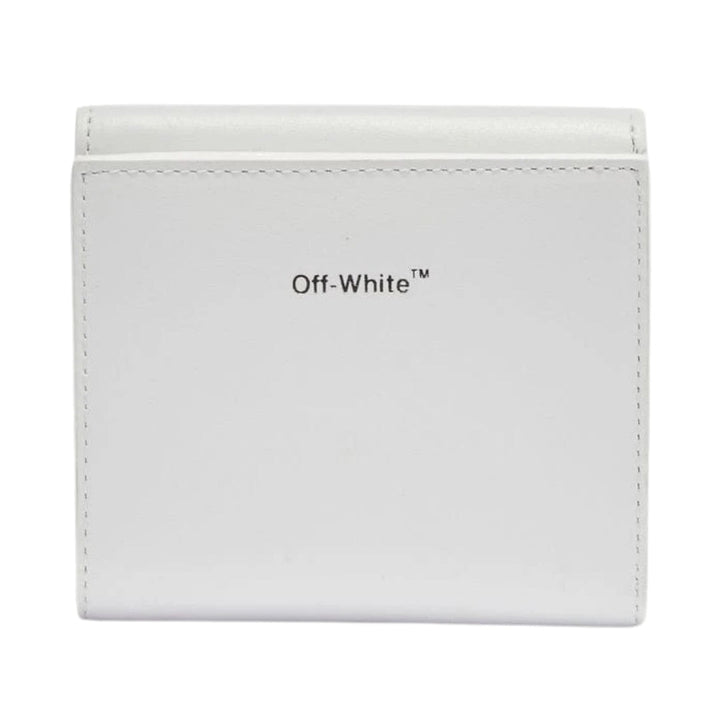 Off-White Quote Logo White Jitney French Purse
