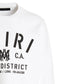 Amiri Stencil Logo White Sweatshirt M