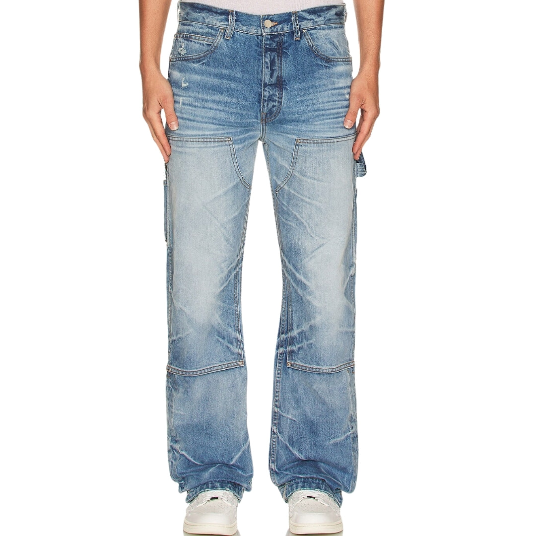 Amiri Straight Fit Carpenter Faded Indigo Blue Jeans W31 L32 / 32L
