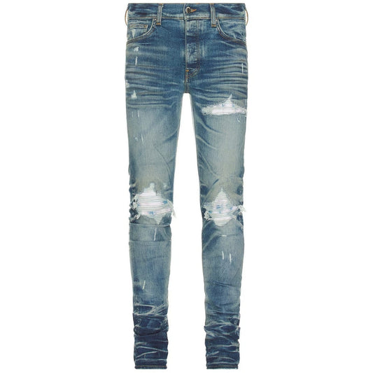 Amiri Mx1 Bleached Ma Honery Comb Indigo Blue Jeans