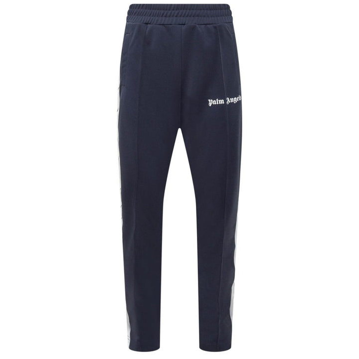 Palm Angels White Striped Classic Navy Blue Track Sweatpants S