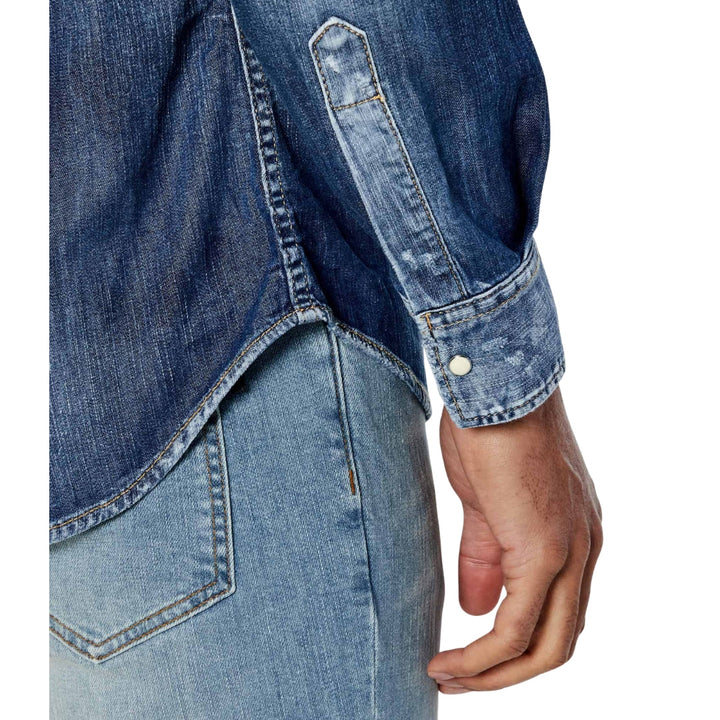 Dsquared2 Cool Guy Western Shirt Navy Blue W34