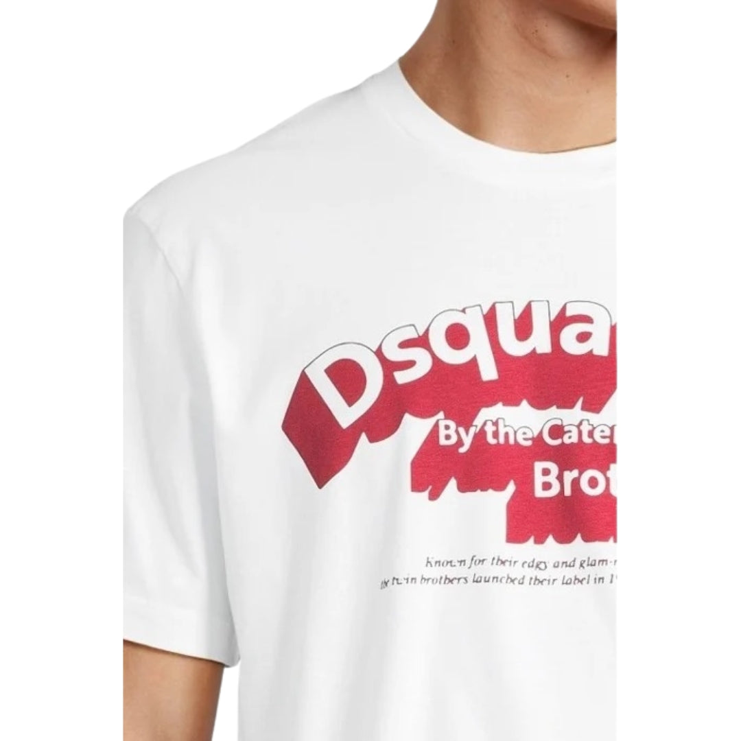 Dsquared2 Flocked Logo T-Shirt White M