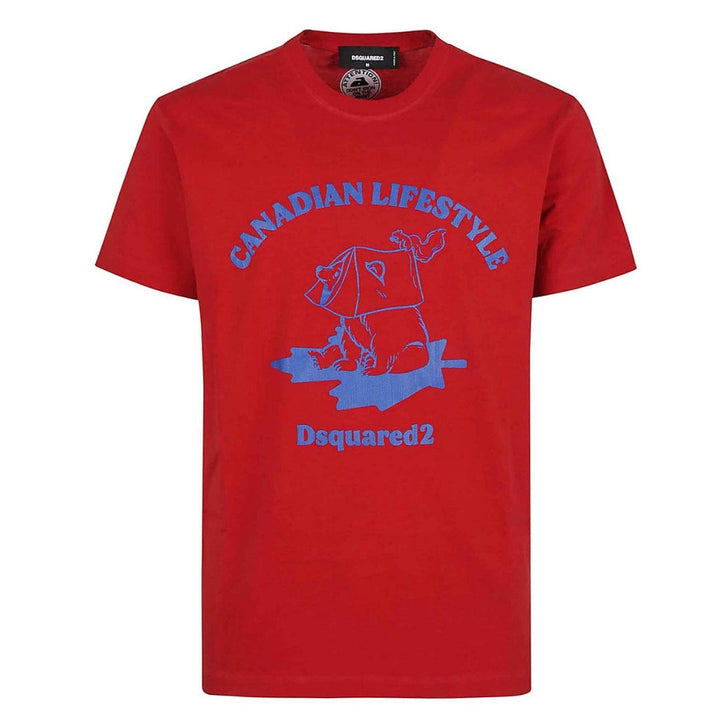 Dsquared2 Bear T-Shirt Red M