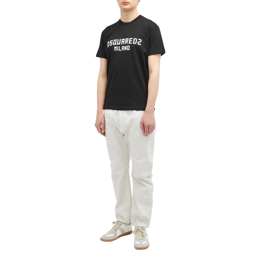 Dsquared2 Cool Fit T-Shirt Black White Print XS