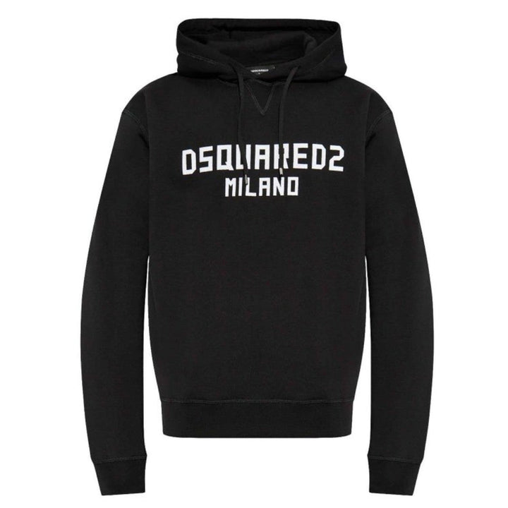 Dsquared2 Cool Fit Hoodie Black White Print S