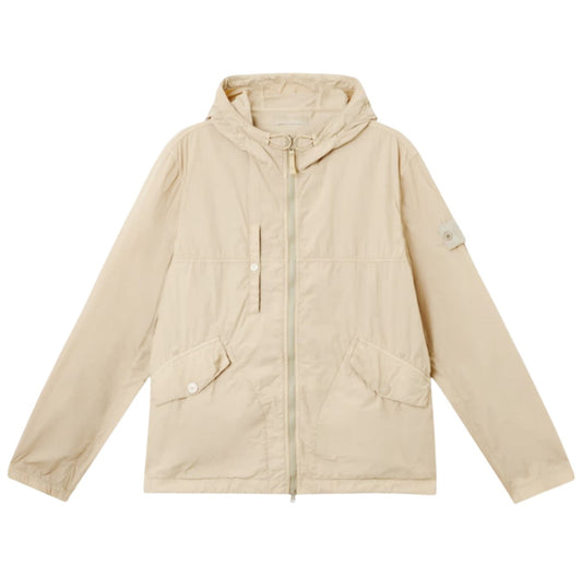 Stone Island, Nylon Smerigliato Beige Ghost Jacket - True Labels