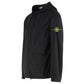Stone Island, Supima Cotton Twill Stretch-TC Hooded Black Jacket