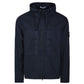 Stone Island, Supima Cotton Twill Stretch-TC Hooded Navy Jacket