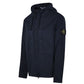 Stone Island, Supima Cotton Twill Stretch-TC Hooded Navy Jacket