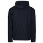 Stone Island, Supima Cotton Twill Stretch-TC Hooded Navy Jacket
