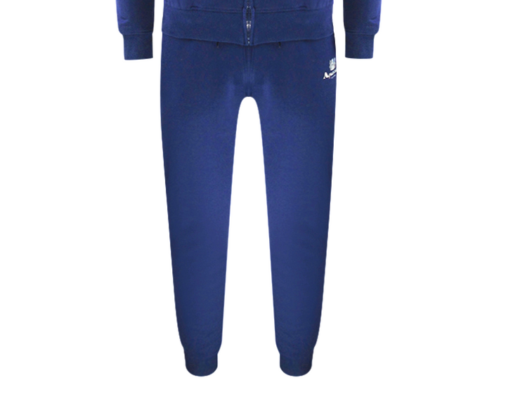 Aquascutum Aa_Ow04_St004Ogo Zf Hoodie Navy St004 Navy Blue Zip Hoodie And Track Pants Set Male - Style Centre Wholesale