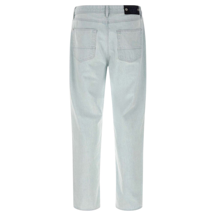 Stone Island Light Blue Straight Jeans