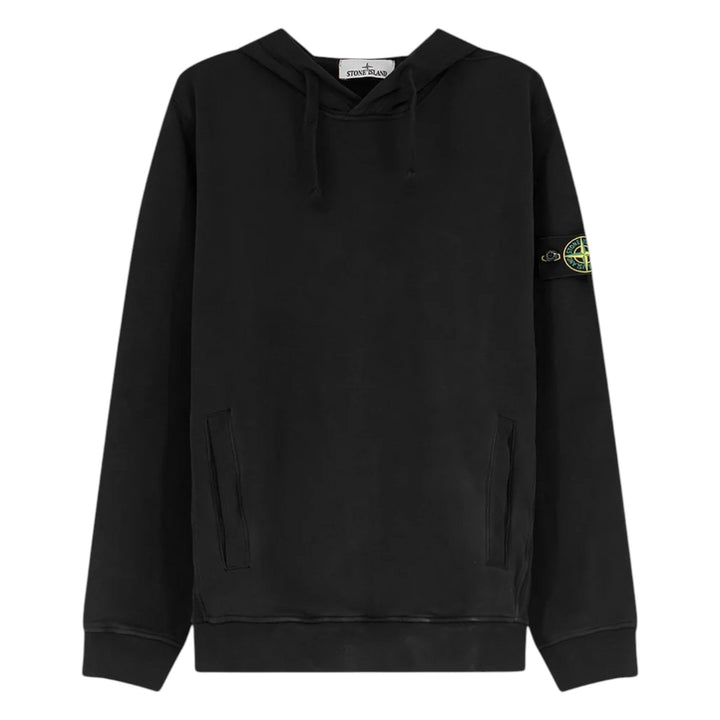 Stone Island Organic Cotton Black Hoodie