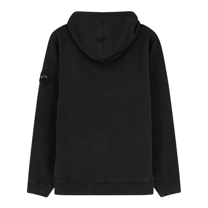 Stone Island Organic Cotton Black Hoodie