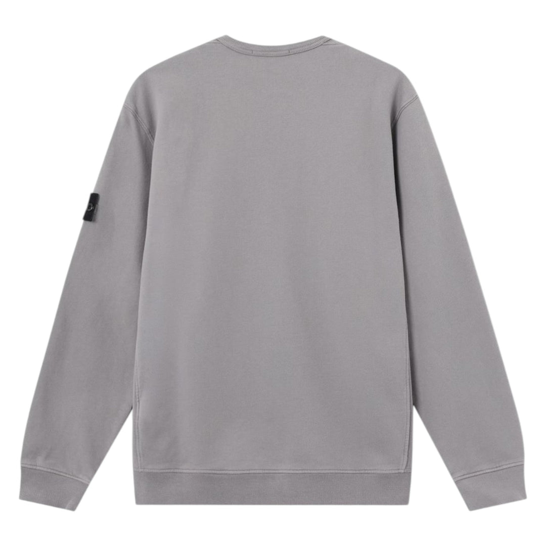 Stone Island Brushed Organic Cotton Grey Sweatshirt
