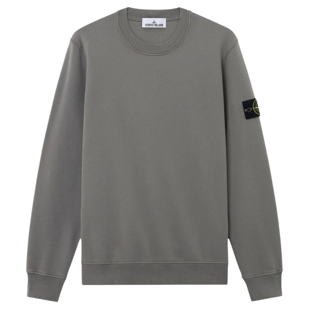 Stone Island Organic Cotton Charcoal Grey Sweatshirt