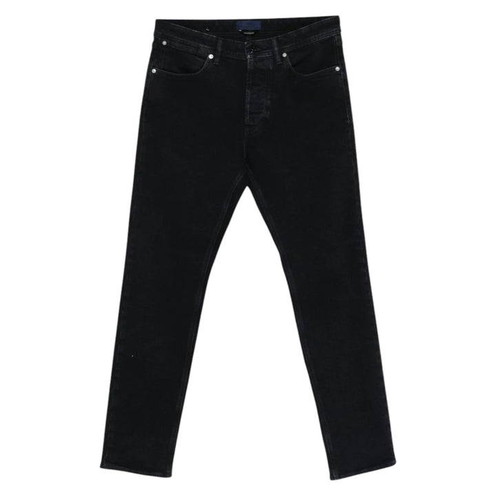 Stone Island Stretch Black Denim Rinsed Slim Jeans