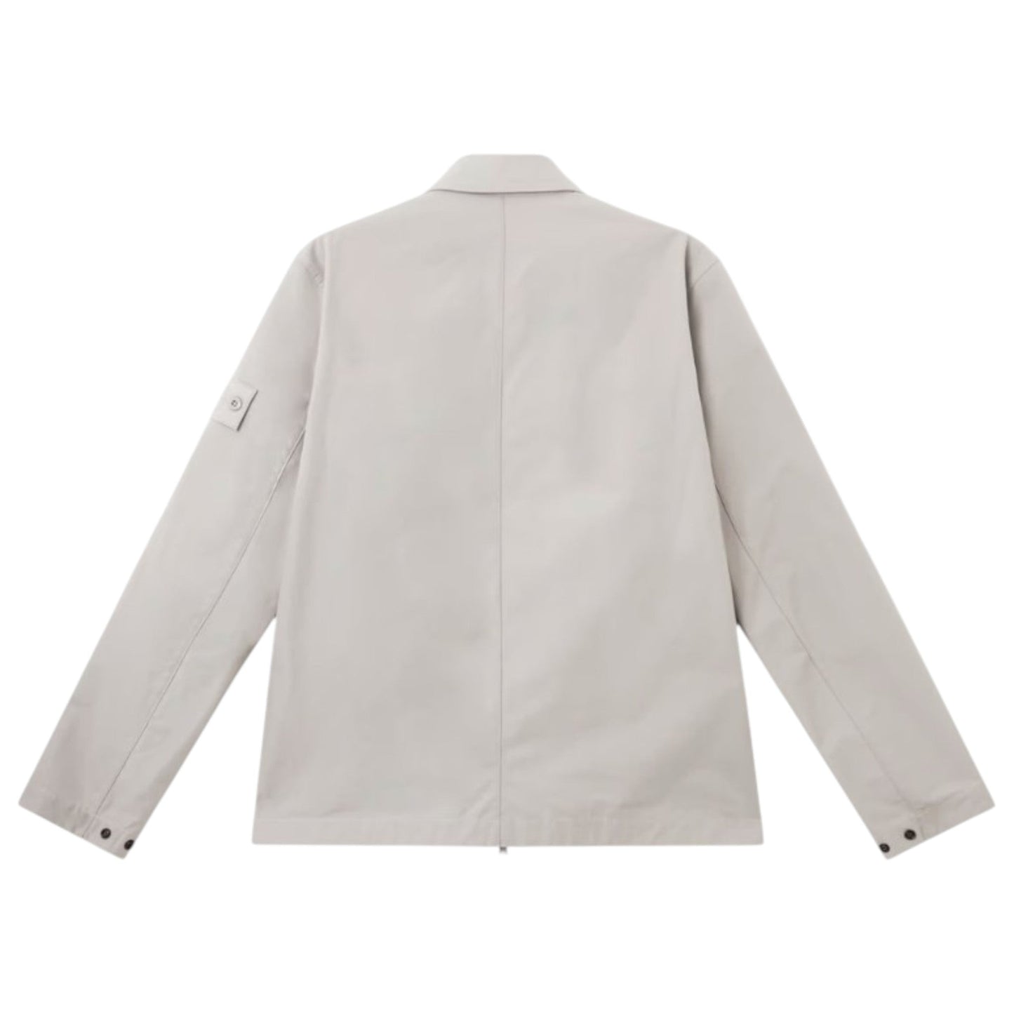 Stone Island Weatherproof Cotton Canvas Ghost Dust Grey Overshirt