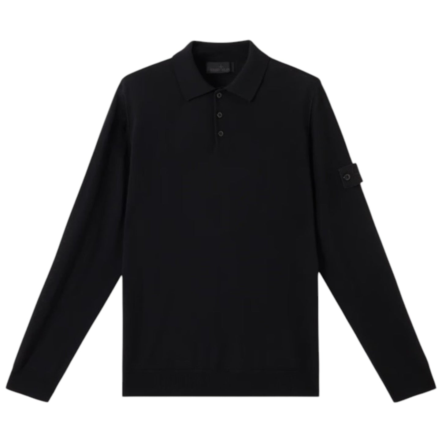 Stone Island Ghost Knit Long Sleeve Polo Shirt