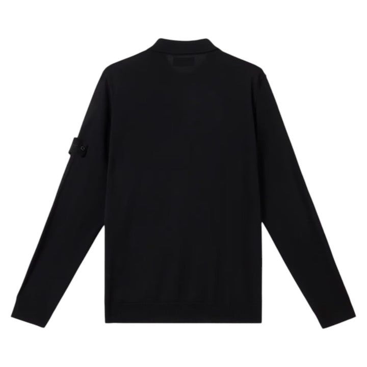 Stone Island Ghost Knit Long Sleeve Polo Shirt