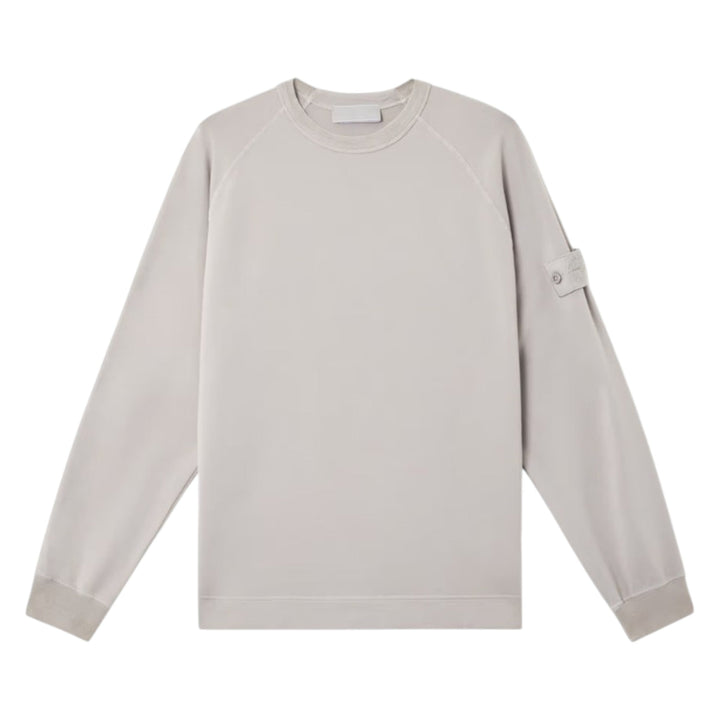 Stone Island Cotton Fleece Dust Grey Ghost Sweatshirt