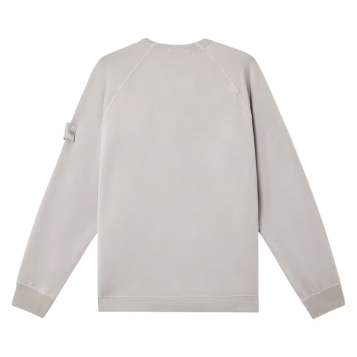 Stone Island Cotton Fleece Dust Grey Ghost Sweatshirt